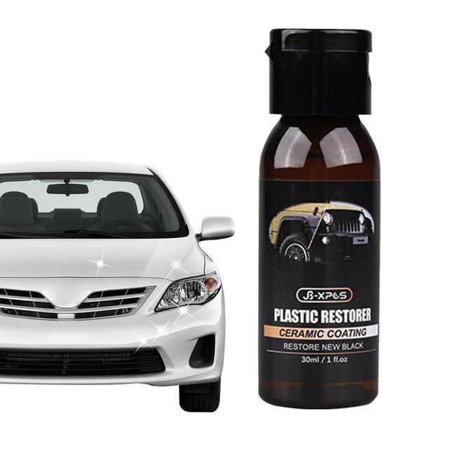 Restorer Ceramic Coating For Car 30ml Ceramic Trim Coat Kit Quick Trim  Restorer Ceramic Coating Seals & Shield Car's Clear Coat